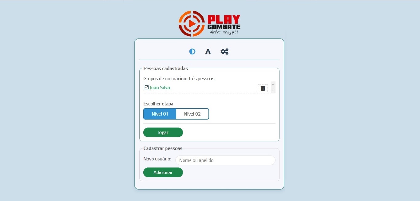 Jogo - Tela de login Jogo - Tela de login